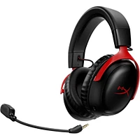 HyperX Cloud III Wireless Gaming Headset - Black/Red | Electronic Express