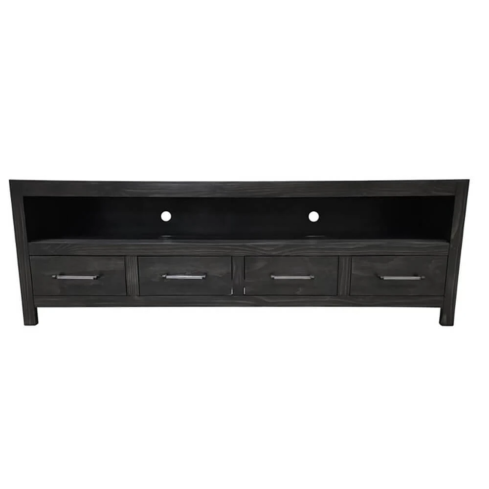 Vintage Furniture Delvey 84 inch TV Stand - Caviar | Electronic Express