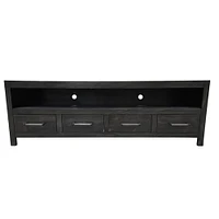 Vintage Furniture Delvey 84 inch TV Stand - Caviar | Electronic Express