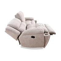 Parker House Buster Manual Dual Reclining Sofa - Opal Taupe | Electronic Express