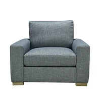 Classic Home Laurel Dark Gray Accent Chair | Electronic Express