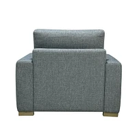 Classic Home Laurel Dark Gray Accent Chair | Electronic Express