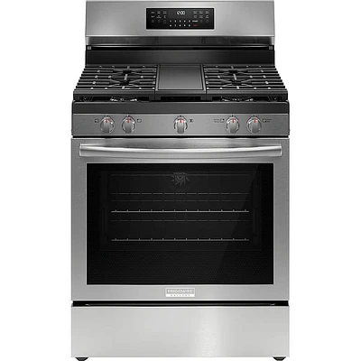 Frigidaire Gallery 5.1 Cu. Ft. Stainless Steel Freestanding Gas Range | Electronic Express