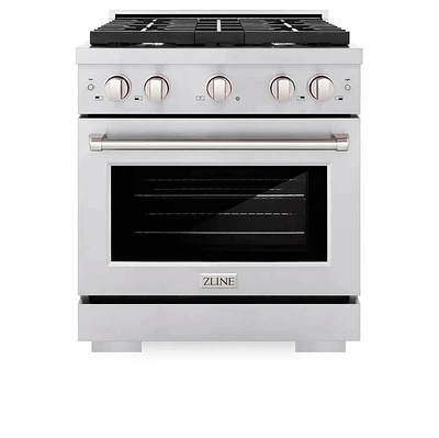 ZLINE 4.2 Cu. Ft. Stainless Steel Freestanding Gas Convection Range | Electronic Express