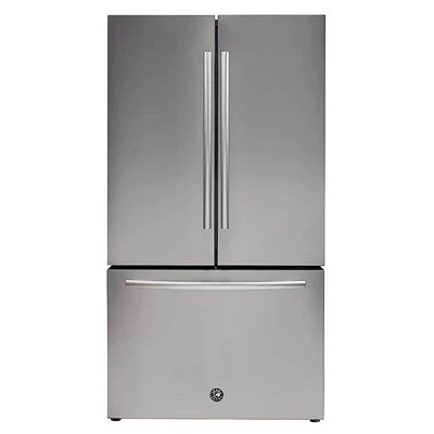 Brama 26.6 Cu. Ft. Stainless Steel French Door Refrigerator | Electronic Express