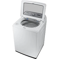 Samsung 5.2 Cu. Ft. White High-Efficiency Smart Top Load Washer | Electronic Express