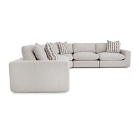 Franklin Corporation Marcella 5 Piece Sectional - Meade Linen | Electronic Express