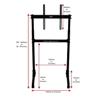 Next Level Racing Free Standing Single Monitor Stand - Black | Electronic Express