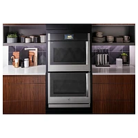 GE Profile 30 inch Stainless Steel Electric Double Wall Oven | Electronic Express