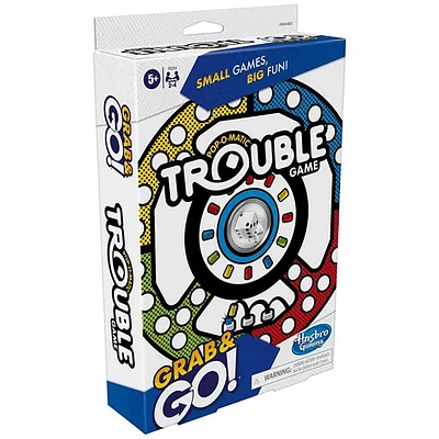 Hasbro Gaming Pop-O-Matic Trouble Grab and Go Game | Electronic Express