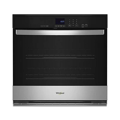 Whirlpool 27 inch Stainless Steel Built-In Single Electric Wall Oven | Electronic Express