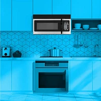 Element 1.6 Cu. Ft. Stainless Steel Over-the-Range Microwave | Electronic Express