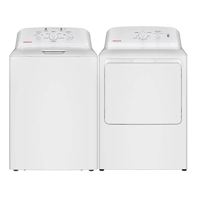 Hotpoint HTW265ASWPR White Top Load Washer/Dryer Pair | Electronic Express