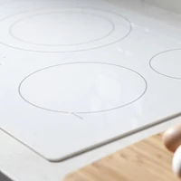 GE 30 inch White 4 Burner Built-In Electric Cooktop | Electronic Express