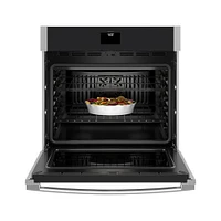 GE 30 inch Stainless Steel Single Built-In Electric Convection Wall Oven | Electronic Express