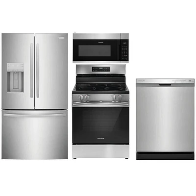 Frigidaire 4 Pc. Stainless French Door Kitchen Package | Electronic Express