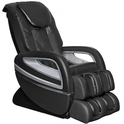 Cozzia EC360DBLK Black Leather Massage Chair | Electronic Express
