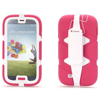 Griffin GB37805 Survivor for Samsung Galaxy S4 - Pink & White | Electronic Express