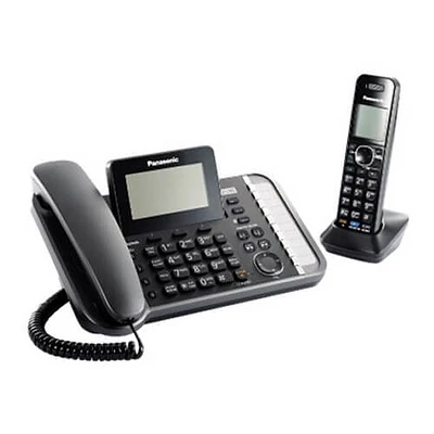 Panasonic KX-TG9581B Corded/Cordless Expandable Phones OPEN BOX KXTG9581 | Electronic Express