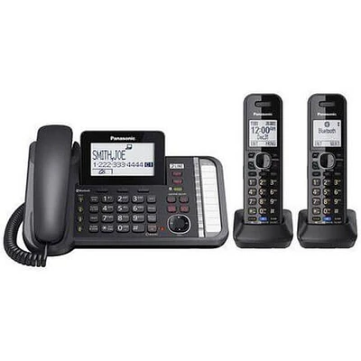 Panasonic KX-TG9582B Corded/Cordless Expandable Phones OPEN BOX KXTG9582 | Electronic Express