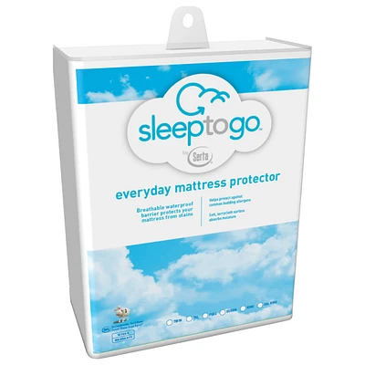Serta SLEEP2GOQ Sleep to Go Everyday Mattress Protector - Queen - OPEN BOX | Electronic Express