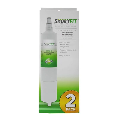 Smartfit SFRL-2 2 Pk. Refrigerator Filters LG LT600P Replacement - OPEN BOX SFRL2 | Electronic Express