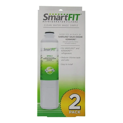 Smartfit SFRS-2 2 Pk Refrigerator Filters Samsung DA29-00020B Replacement SFRS2 | Electronic Express