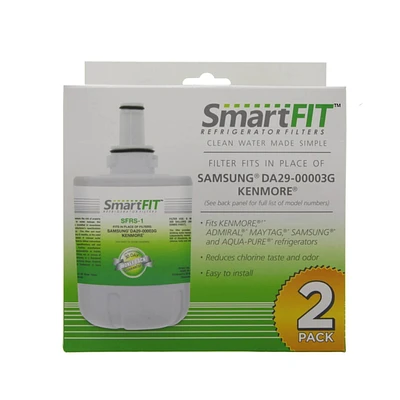 Smartfit SFRS-1 2 Pk Refrigerator Filters Samsung DA29-00003G Replacement - OPEN BOX SFRS1 | Electronic Express