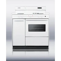 Summit WEM430KW 2.9 Cu. Ft. White Freestanding Coil Range | Electronic Express