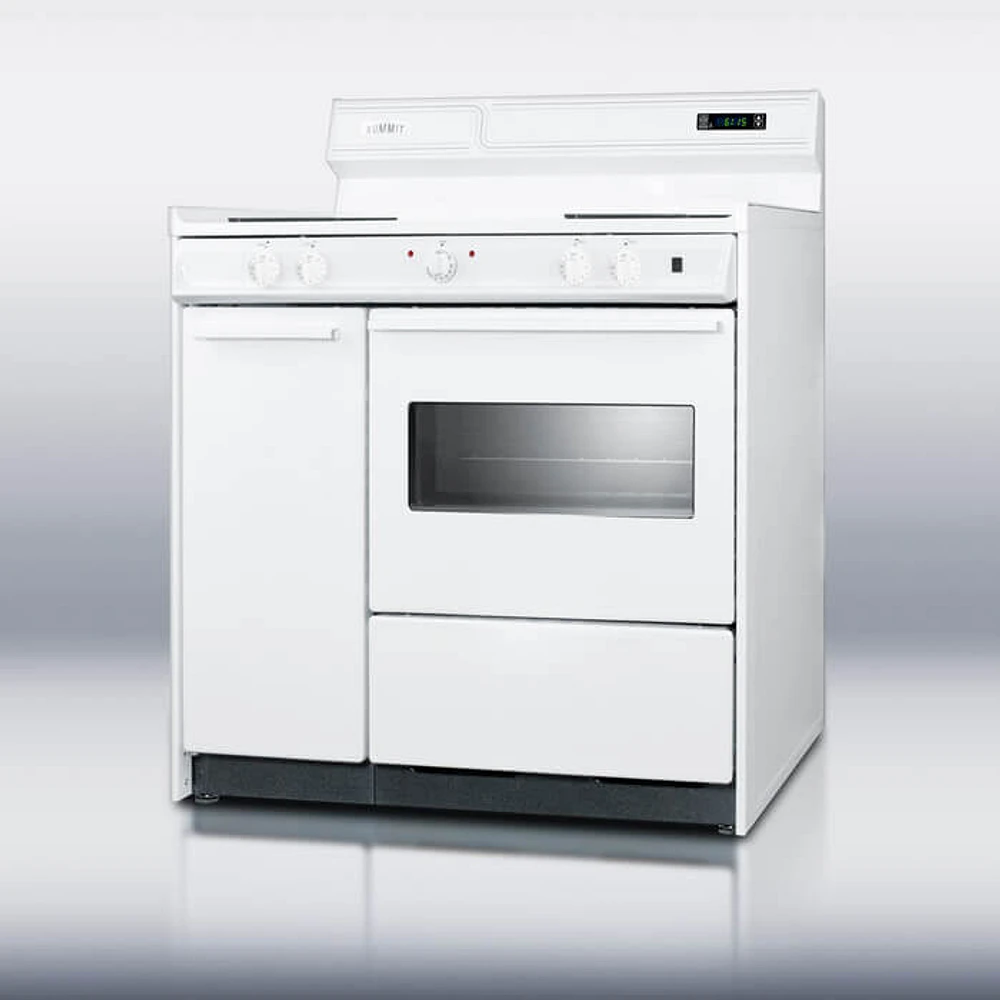 Summit WEM430KW 2.9 Cu. Ft. White Freestanding Coil Range | Electronic Express