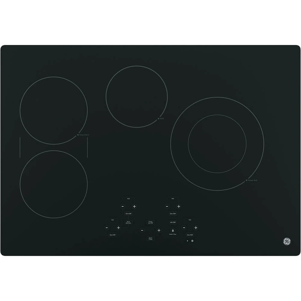 GE JP5030DJBB 30 inch 4 Burner Electric Cooktop | Electronic Express