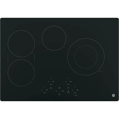 GE JP5030DJBB 30 inch 4 Burner Electric Cooktop | Electronic Express