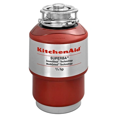 KitchenAid KCDS075T 3/4 Horsepower Continuous Feed Food Disposer | Electronic Express