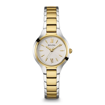Bulova 98L217 Womens Silver & Gold Watch | Electronic Express