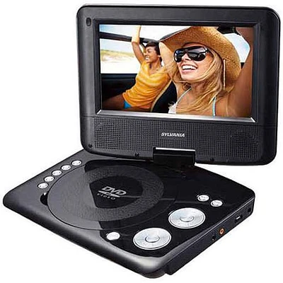 Sylvania SDVD7029 7 in. Portable DVD Player with Swivel Screen - Recertified OPEN BOX | Electronic Express