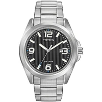 Citizen Chandler Mens Eco-Drive Stainless Steel Watch - 43mm | Electronic Express