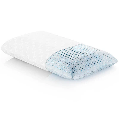 Malouf ZZQQHFGX Z Zoned Gel Talalay Latex Firm Pillow - Queen | Electronic Express