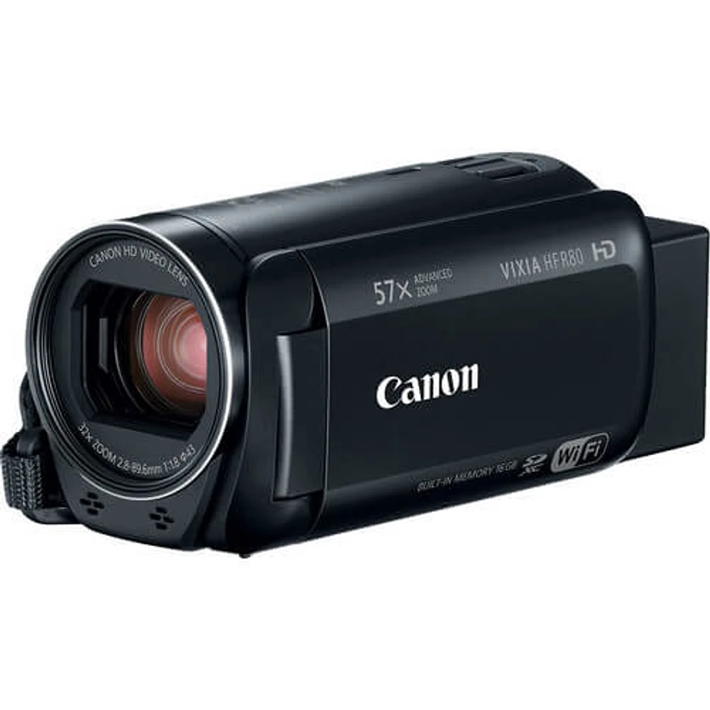 Canon HF-R80 VIXIA 3.28MP 57x Zoom Full HD Camcorder OPEN BOX HFR80 | Electronic Express