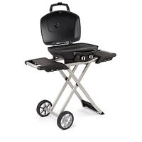 Napoleon TravelQ 285 Scissor Cart Portable Grill - Blue | Electronic Express