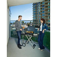 Napoleon TravelQ 285 Scissor Cart Portable Grill - Blue | Electronic Express