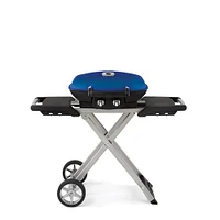 Napoleon TravelQ 285 Scissor Cart Portable Grill - Blue | Electronic Express