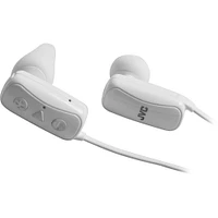 JVC HA-F250BTW Gummy Wireless In-Ear Headphones - White - OPEN BOX HAF250BTW | Electronic Express