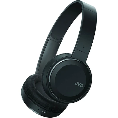 JVC HAS190BTB Colorful Bluetooth Wireless Headphones - Black - OPEN BOX | Electronic Express