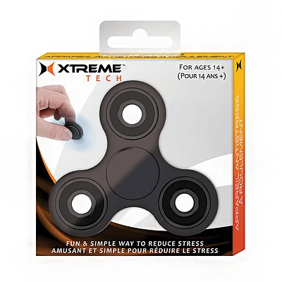 Xtreme XFC81002BLK Fidget Spinner - Black | Electronic Express