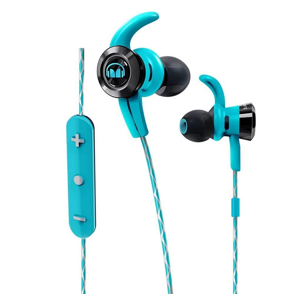 Monster 137087-00 iSport Victory Wireless In-Ear Headphones - Blue MHISRTVICIEB | Electronic Express