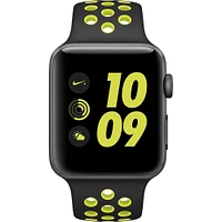 Apple MPOA2LL/A Smart Watch Nike+ 42mm Black/Volt Aluminum Case - OPEN BOX MPOA2 | Electronic Express