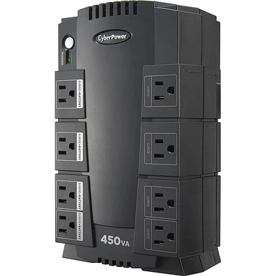 CyberPower UPS Battery Backup SE450G - 8 Outlet - 450 VA - 375 W | Electronic Express