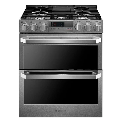 LG LUTD4919SN  7.3 Cu. Ft. Dual Fuel - Double Oven Range with ProBake Convection LUTD4919SN | Electronic Express