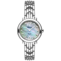 Seiko SUP353 Womens Silver Tressia Solar Watch | Electronic Express