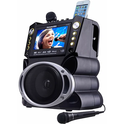 Karaoke USA GF844 Bluetooth Karaoke Machine | Electronic Express